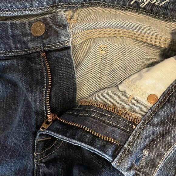 7 For All Mankind Flint Boot Cut 5 Pocket Embordered Womens Size 28 - Picture 8 of 13